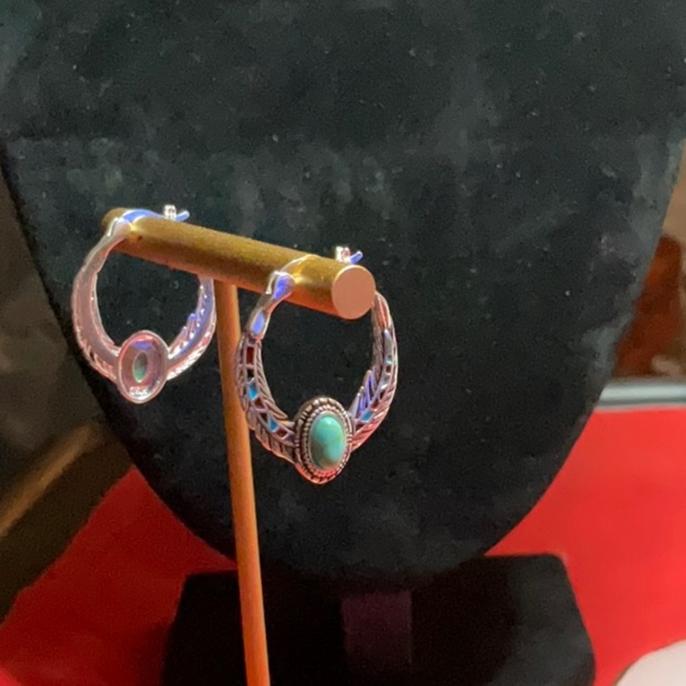 Silver and Turquoise Earrings